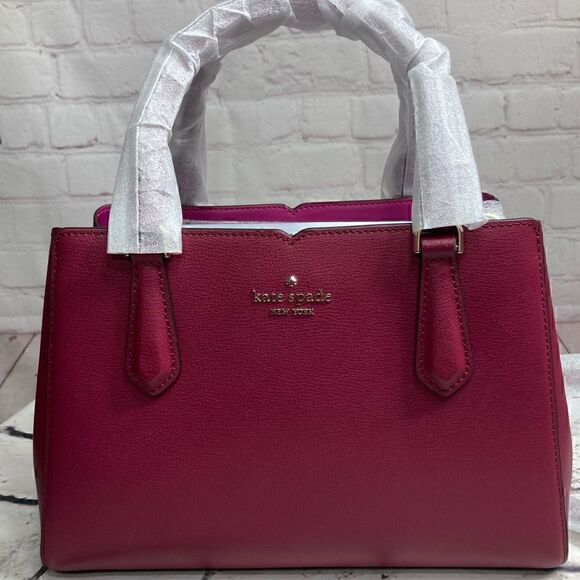 KATE SPADE TIPPY SMALL LEATHER SATCHEL BAG NWT - Picture 1 of 15